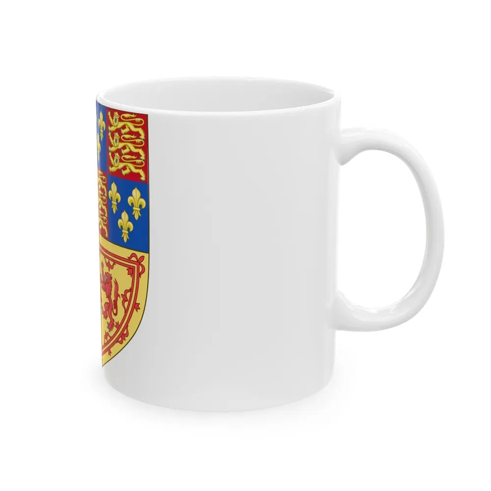 Royal Arms of the Kingdom of Scotland (1603-1707) - White Coffee Mug-Go Mug Yourself