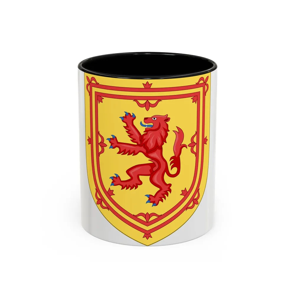 Royal Arms of the Kingdom of Scotland - Accent Coffee Mug 11oz Black - Go Mug Yourself