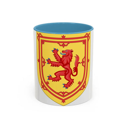 Royal Arms of the Kingdom of Scotland - Accent Coffee Mug 11oz Light Blue - Go Mug Yourself