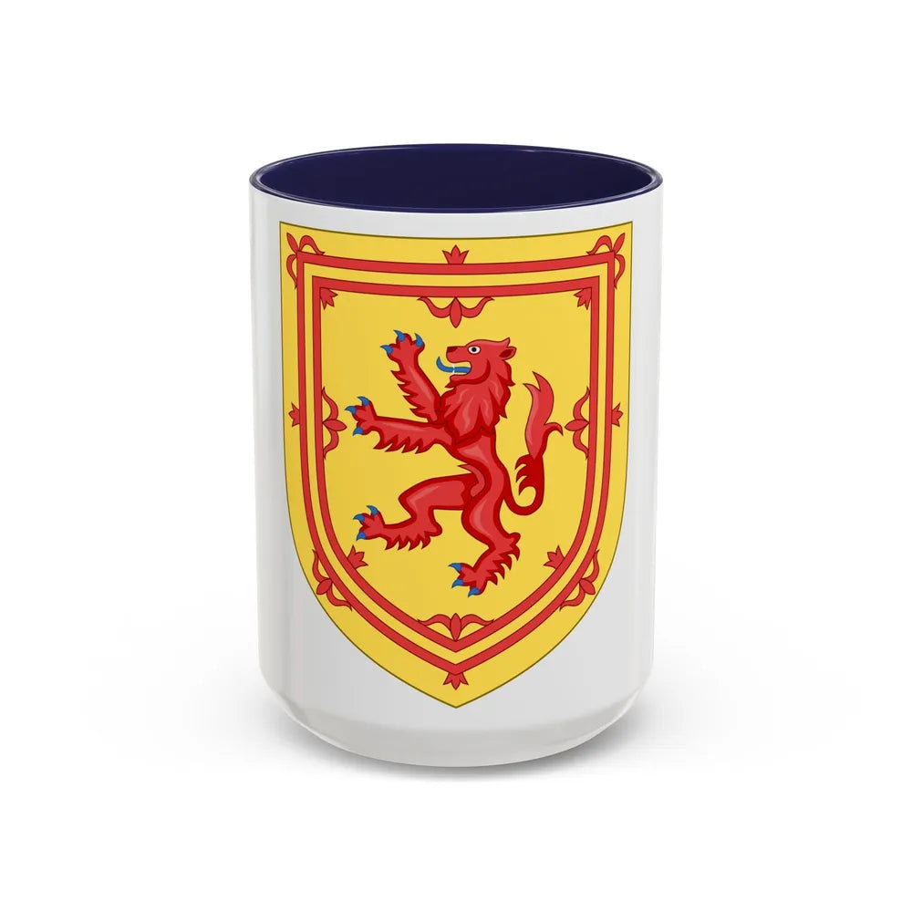 Royal Arms of the Kingdom of Scotland - Accent Coffee Mug 15oz Navy - Go Mug Yourself