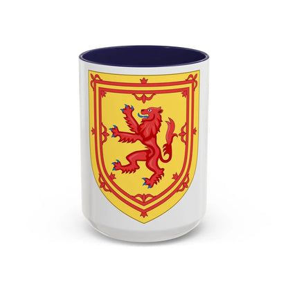 Royal Arms of the Kingdom of Scotland - Accent Coffee Mug 15oz Navy - Go Mug Yourself