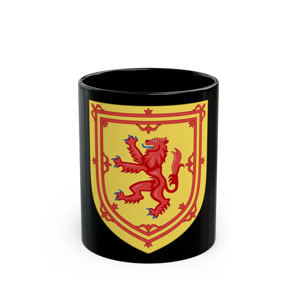 Royal Arms of the Kingdom of Scotland - Black Coffee Mug-11oz-Go Mug Yourself