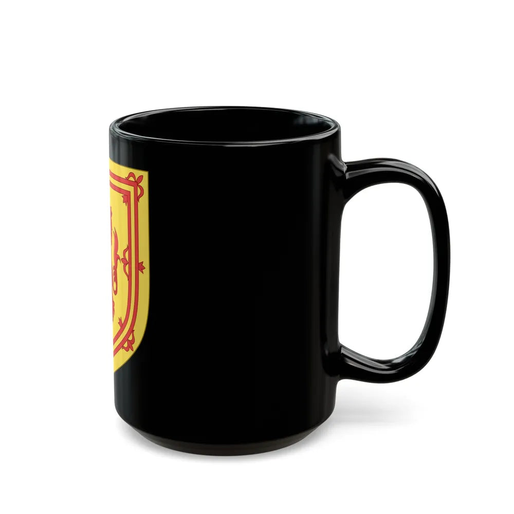 Royal Arms of the Kingdom of Scotland - Black Coffee Mug-Go Mug Yourself