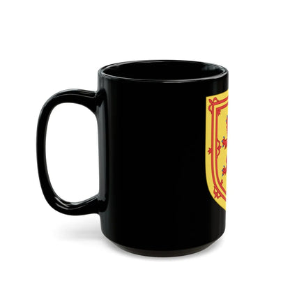 Royal Arms of the Kingdom of Scotland - Black Coffee Mug-Go Mug Yourself