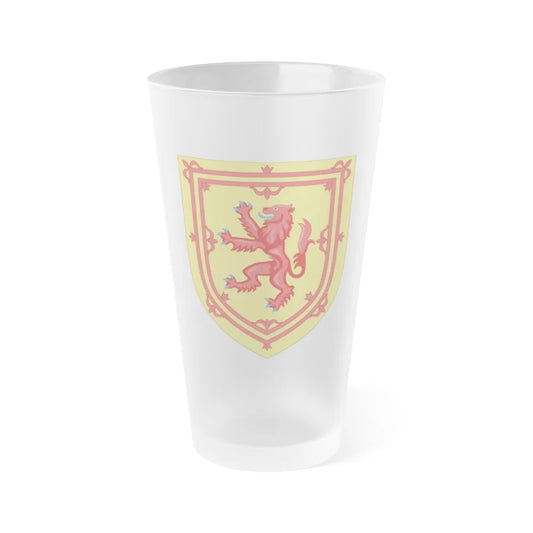 Royal Arms of the Kingdom of Scotland - Frosted Pint Glass 16oz-16oz-Frosted-Go Mug Yourself