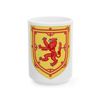 Royal Arms of the Kingdom of Scotland - White Coffee Mug-15oz-Go Mug Yourself