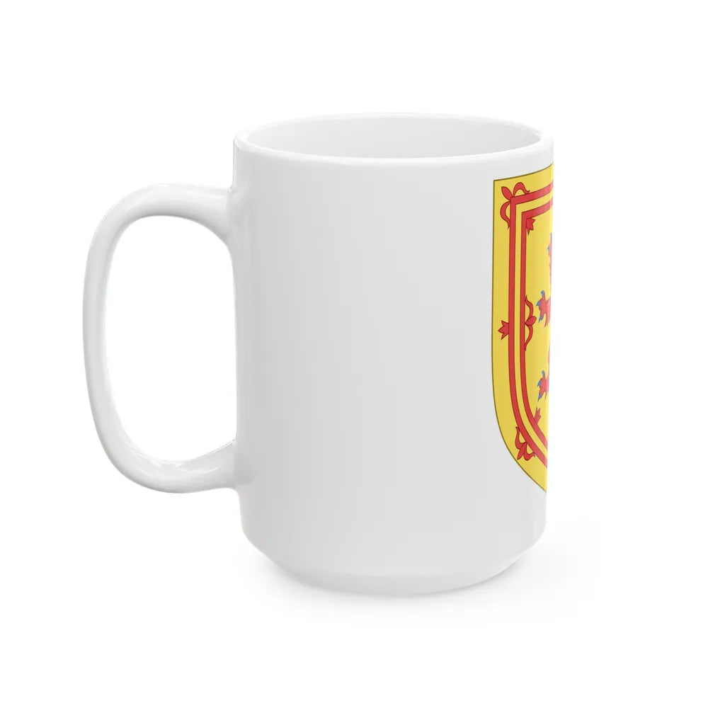 Royal Arms of the Kingdom of Scotland - White Coffee Mug-Go Mug Yourself