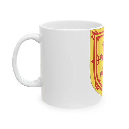 Royal Arms of the Kingdom of Scotland - White Coffee Mug-Go Mug Yourself