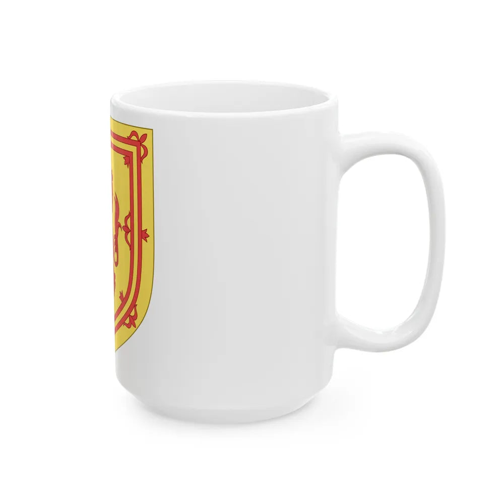 Royal Arms of the Kingdom of Scotland - White Coffee Mug-Go Mug Yourself