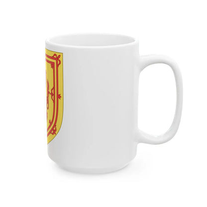 Royal Arms of the Kingdom of Scotland - White Coffee Mug-Go Mug Yourself