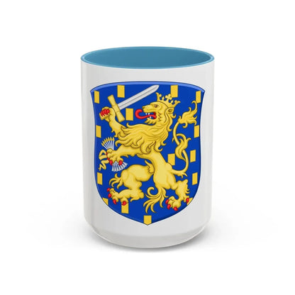Royal Arms of the Netherlands - Accent Coffee Mug 15oz Light Blue - Go Mug Yourself