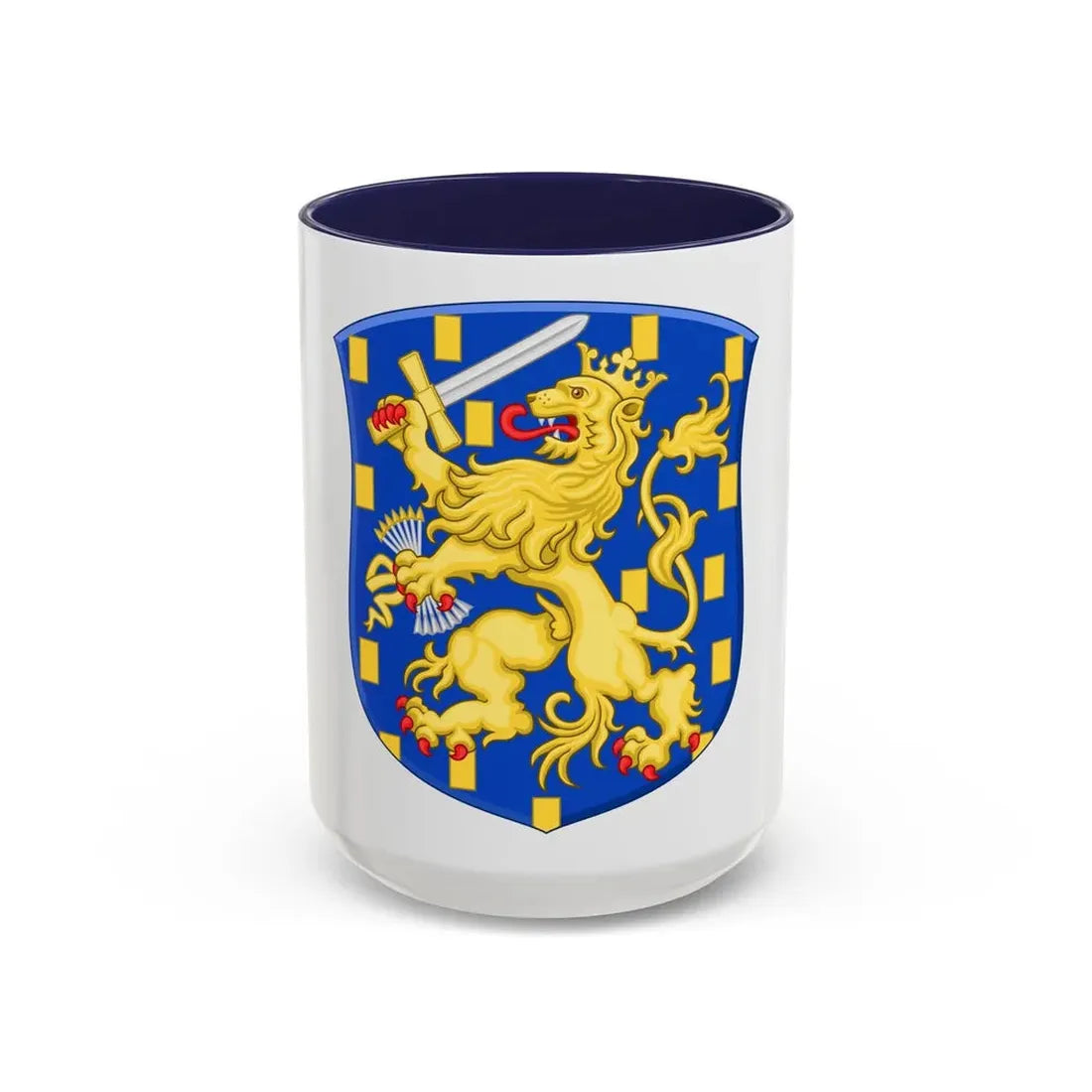 Royal Arms of the Netherlands - Accent Coffee Mug 15oz Navy - Go Mug Yourself