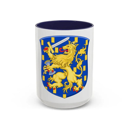 Royal Arms of the Netherlands - Accent Coffee Mug 15oz Navy - Go Mug Yourself