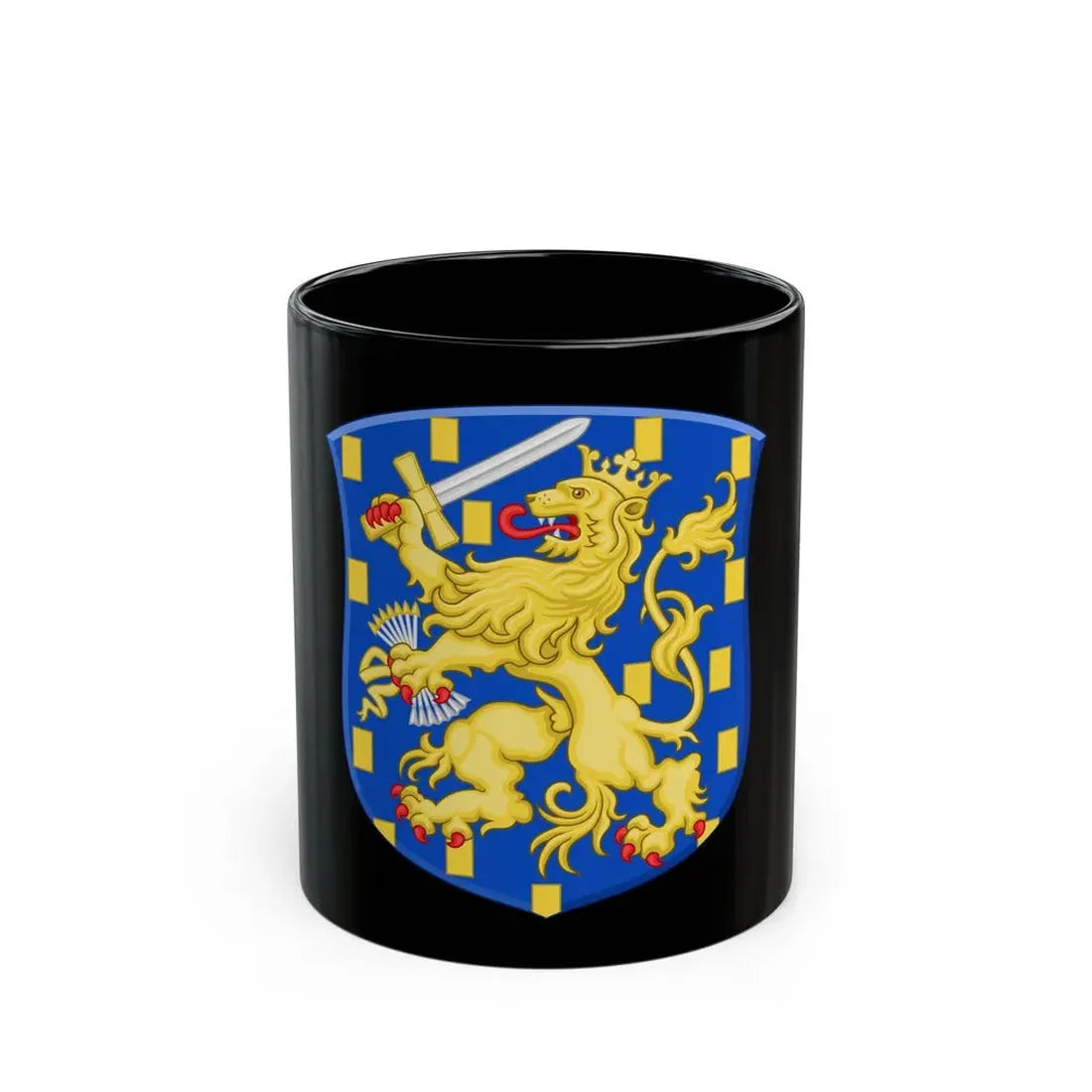 Royal Arms of the Netherlands - Black Coffee Mug 11oz - Go Mug Yourself