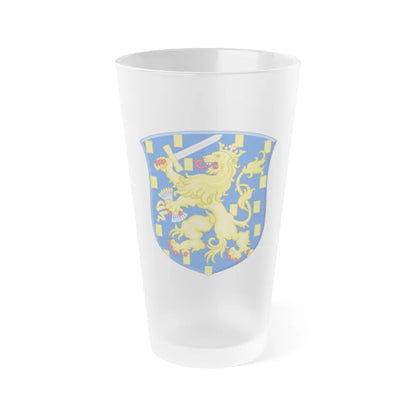 Royal Arms of the Netherlands - Frosted Pint Glass 16oz-16oz-Frosted-Go Mug Yourself