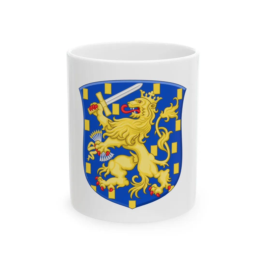 Royal Arms of the Netherlands - White Coffee Mug 11oz - Go Mug Yourself