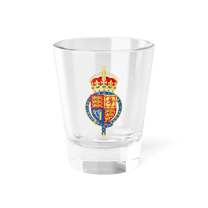 Royal arms of the United Kingdom 2022 Crown  Garter (United Kingdom) (Coat of Arms) Shot Glass 1.5oz 1.5oz - Go Mug Yourself