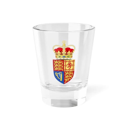 Royal Arms of the United Kingdom with crown (United Kingdom) (Coat of Arms) Shot Glass 1.5oz 1.5oz - Go Mug Yourself