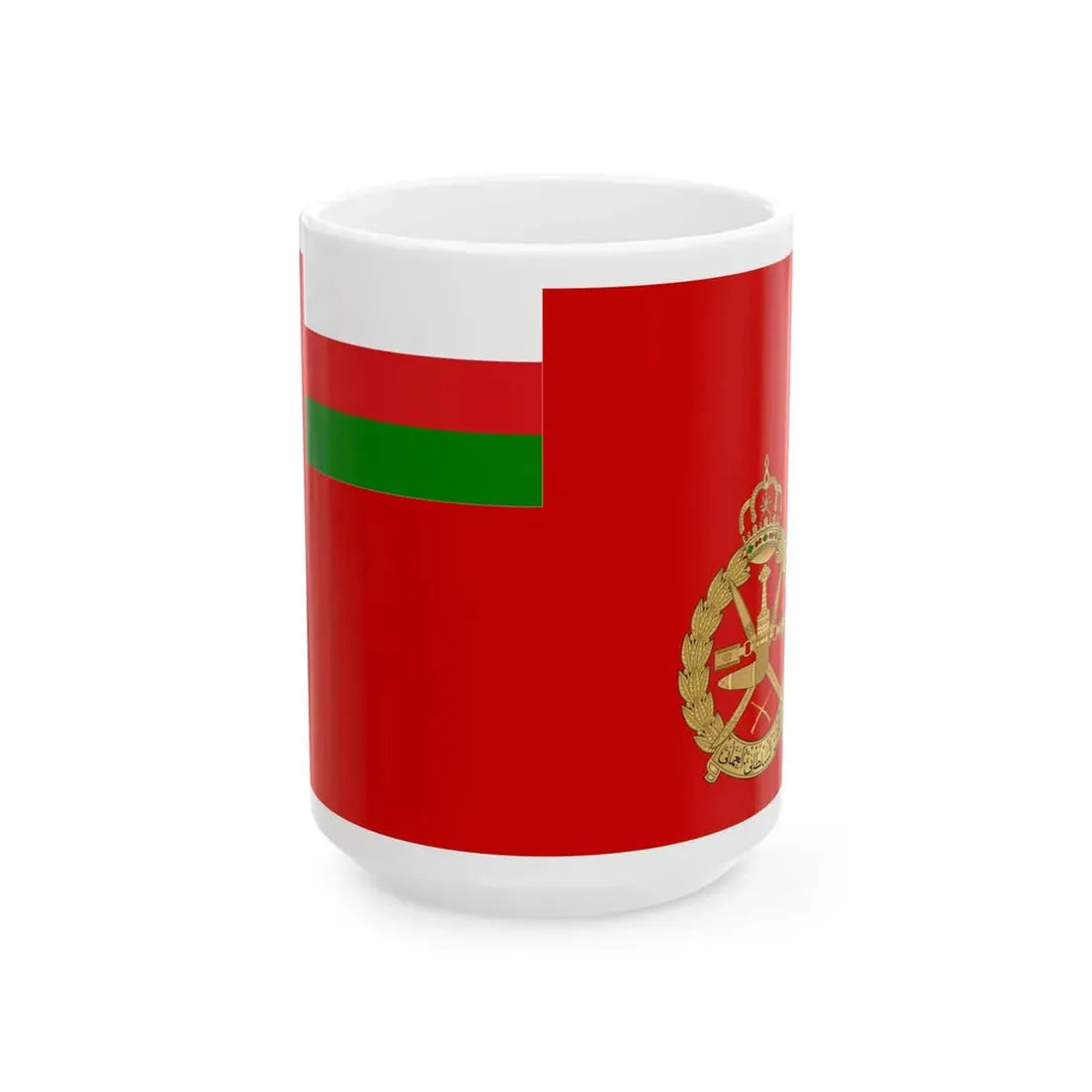Royal Army of Oman Flag (Oman) White Coffee Mug 15oz - Go Mug Yourself