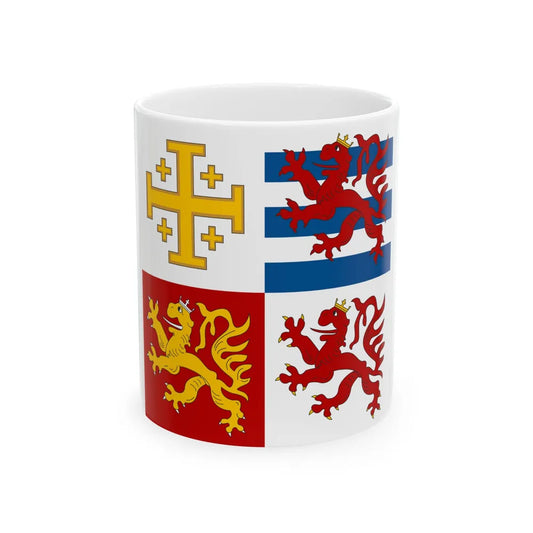 Royal banner of Janus of Cyprus (Cyprus) White Coffee Mug 11oz - Go Mug Yourself