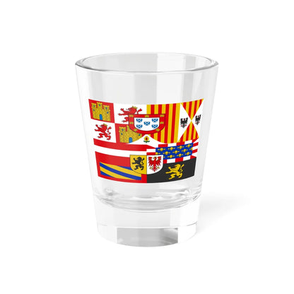 Royal banner of Philip II of Spain 1580-1598 (Spain) Shot Glass 1.5oz 1.5oz - Go Mug Yourself