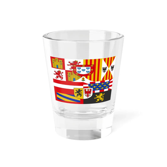 Royal banner of Philip II of Spain 1580-1598 (Spain) Shot Glass 1.5oz 1.5oz - Go Mug Yourself