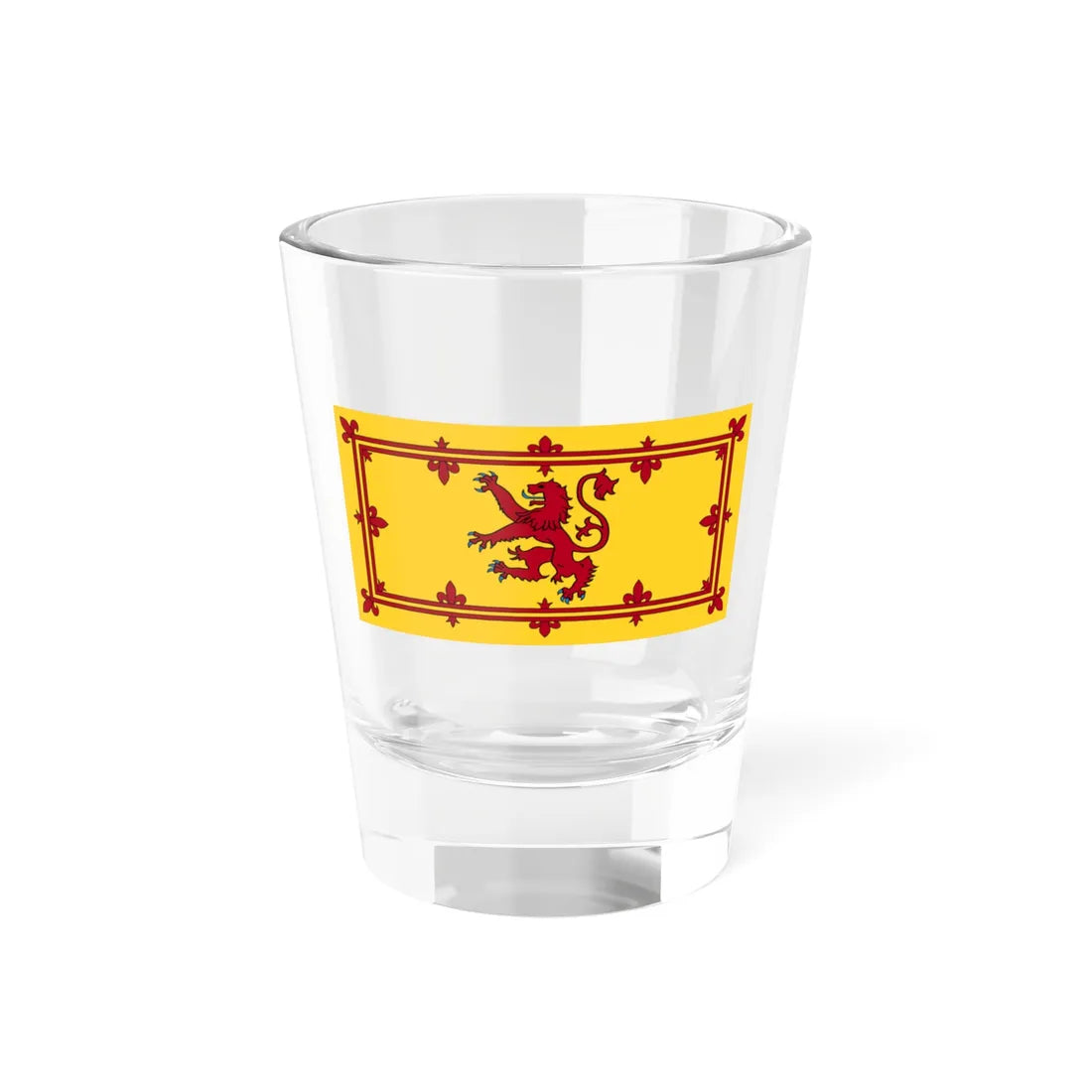 Royal Banner of Scotland 1-2 (Scotland) Shot Glass 1.5oz 1.5oz - Go Mug Yourself