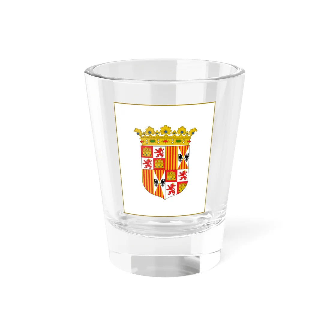 Royal Banner of the Catholic Monarchs Until 1492 (Spain) Shot Glass 1.5oz 1.5oz - Go Mug Yourself