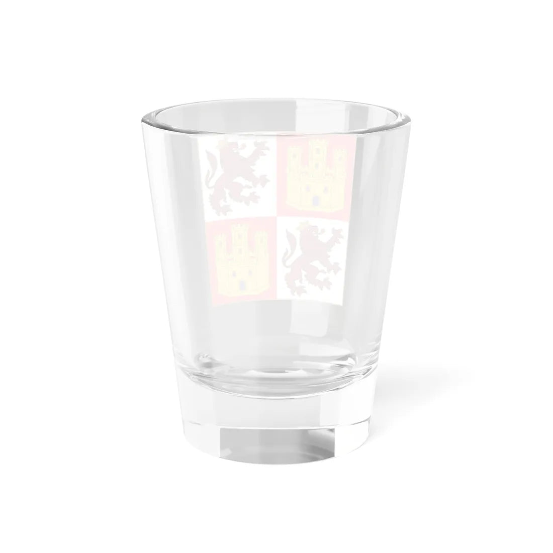 Royal Banner of the Crown of Castille 15th Century Style-Variant (Spain) Shot Glass 1.5oz - Go Mug Yourself