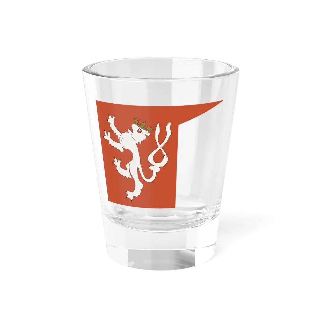 Royal banner of the Kingdom of Bohemia (Czech Republic) Shot Glass 1.5oz 1.5oz - Go Mug Yourself