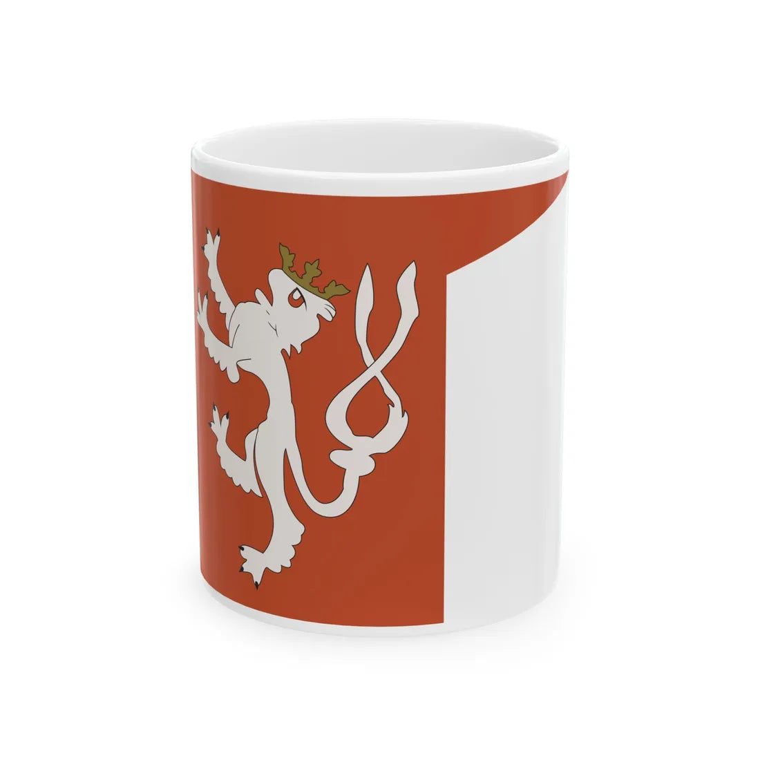 Royal banner of the Kingdom of Bohemia (Czech Republic) White Coffee Mug 11oz - Go Mug Yourself