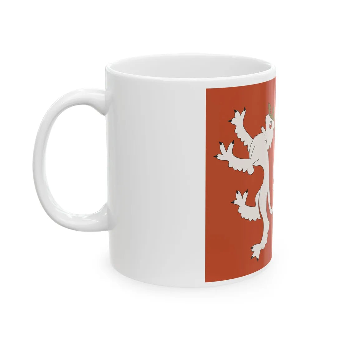Royal banner of the Kingdom of Bohemia (Czech Republic) White Coffee Mug - Go Mug Yourself