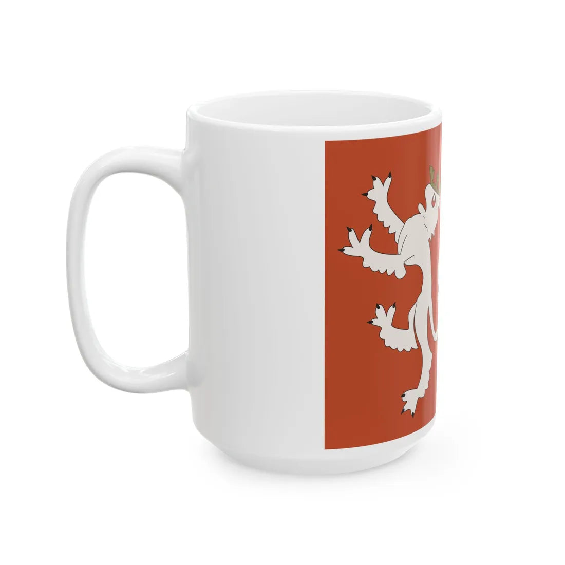 Royal banner of the Kingdom of Bohemia (Czech Republic) White Coffee Mug - Go Mug Yourself