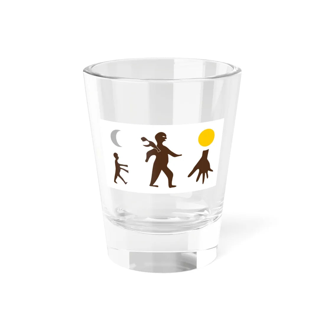 Royal Banner of the Kingdom of Kakongo c. 1883 (Angola) Shot Glass 1.5oz 1.5oz - Go Mug Yourself