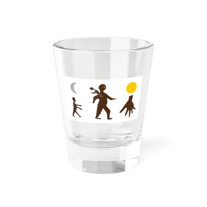 Royal Banner of the Kingdom of Kakongo c. 1883 (Angola) Shot Glass 1.5oz 1.5oz - Go Mug Yourself