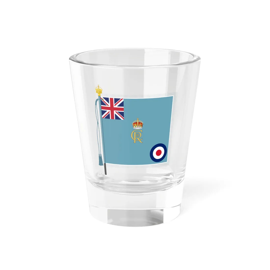 Royal Banner RAF King Charles IIIs (United Kingdom) Shot Glass 1.5oz 1.5oz - Go Mug Yourself