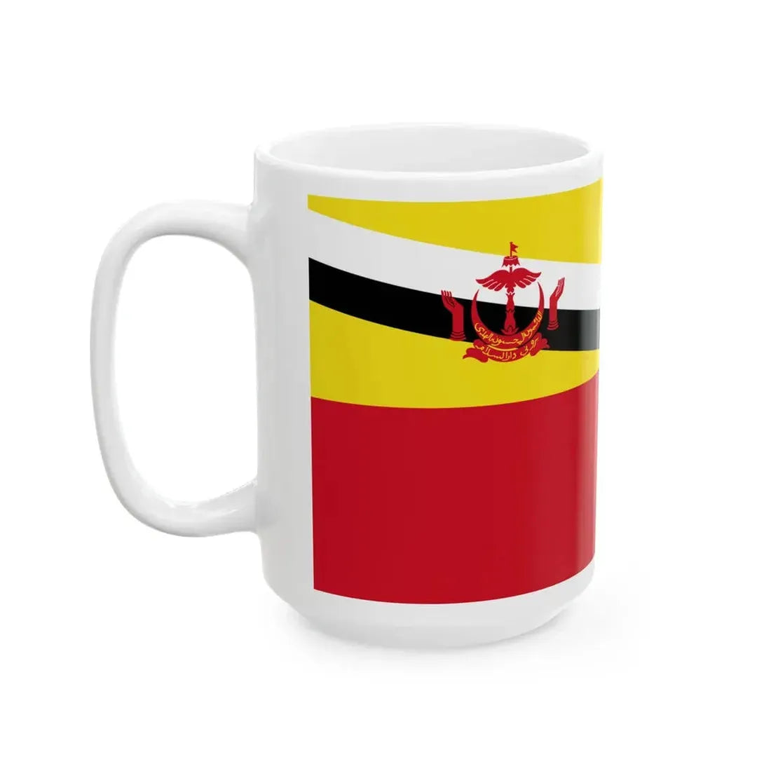 Royal Brunei Land Force RBLF - Tentera Darat Diraja Brunei TDDB ensign (Brunei) White Coffee Mug - Go Mug Yourself
