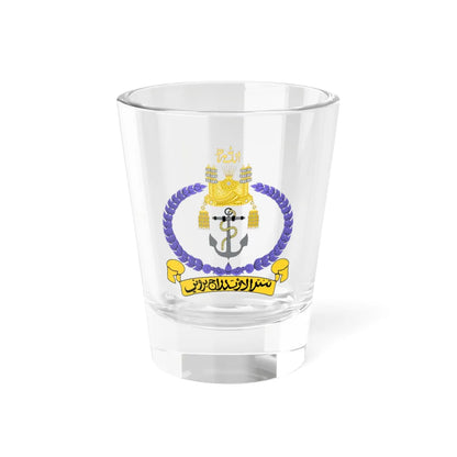 Royal Brunei Navy emblem (Brunei) (Coat of Arms) Shot Glass 1.5oz 1.5oz - Go Mug Yourself