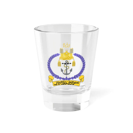 Royal Brunei Navy emblem (Brunei) (Coat of Arms) Shot Glass 1.5oz 1.5oz - Go Mug Yourself