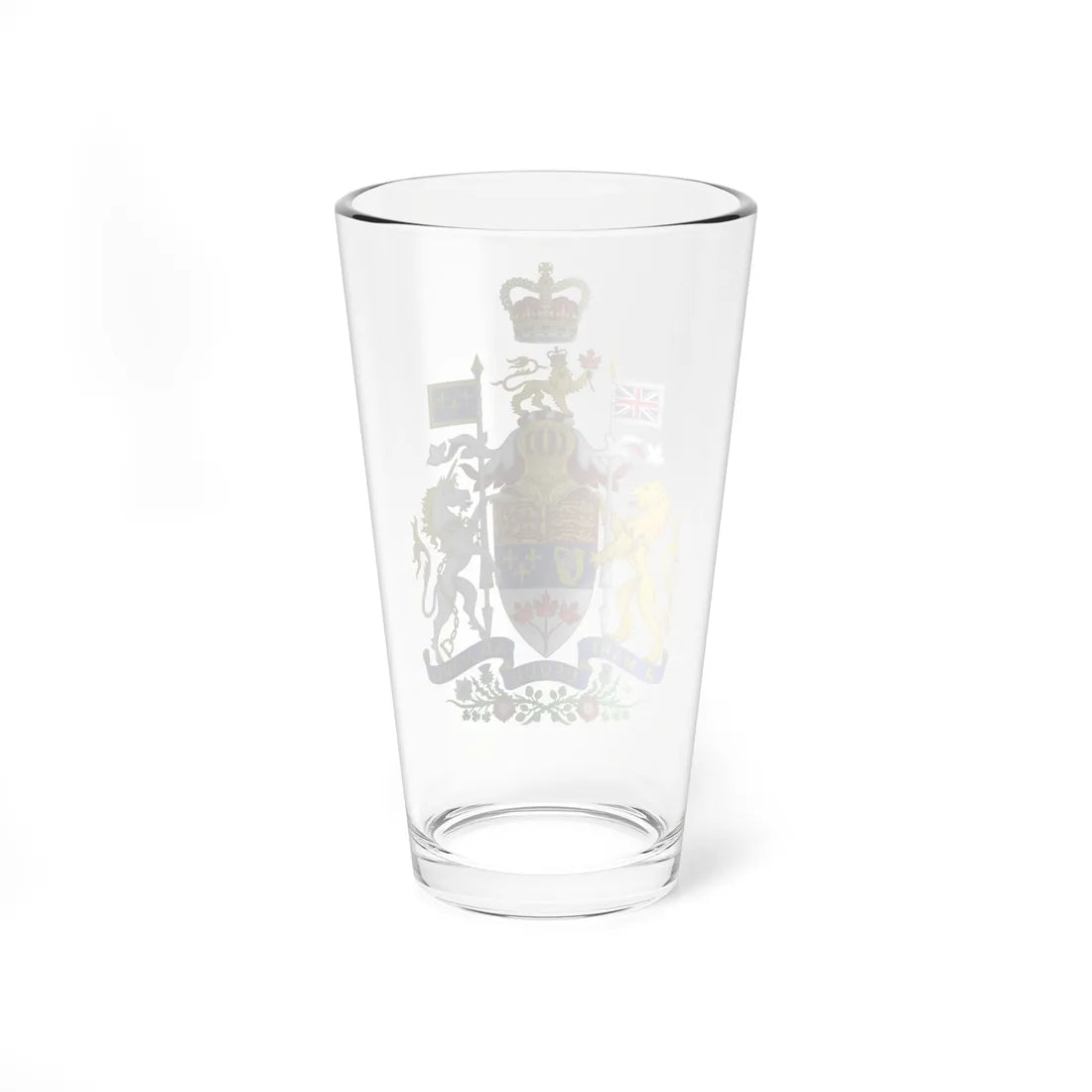 Royal Coat of arms of Canada 1957-1994 (Canada) (Coat of Arms) Pint Glass 16oz - Go Mug Yourself