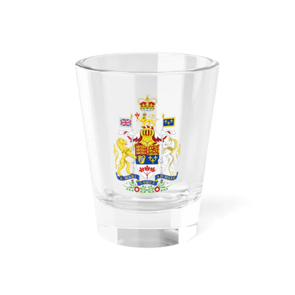 Royal Coat of arms of Canada 1957-1994 (Canada) (Coat of Arms) Shot Glass 1.5oz 1.5oz - Go Mug Yourself