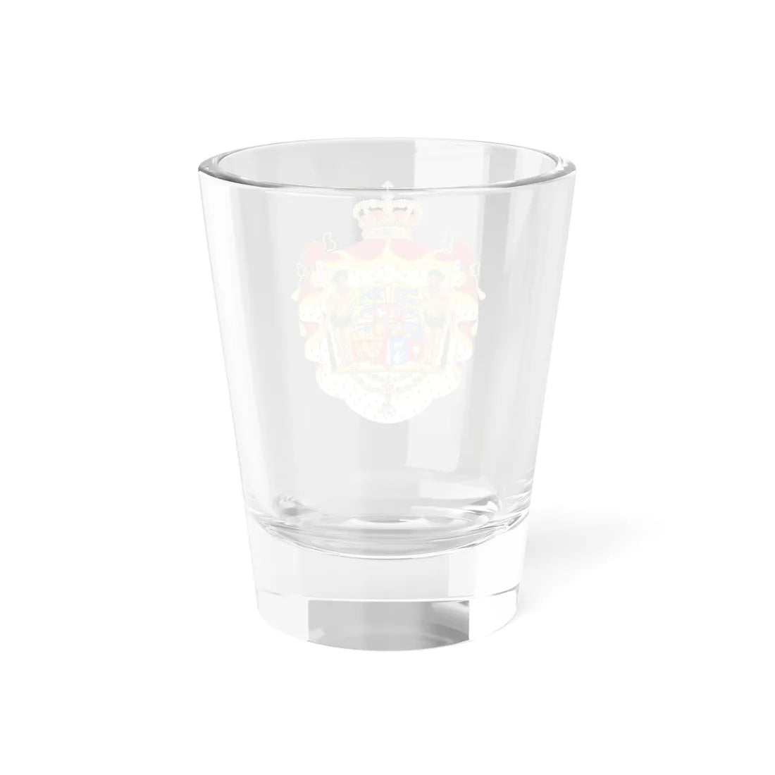 Royal coat of arms of Denmark 1819-1903 (Denmark) (Coat of Arms) Shot Glass 1.5oz - Go Mug Yourself