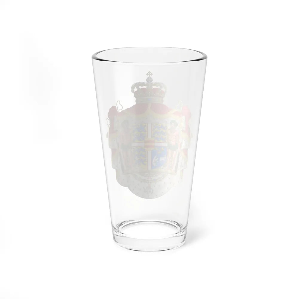 Royal coat of arms of Denmark - Pint Glass 16oz-Go Mug Yourself