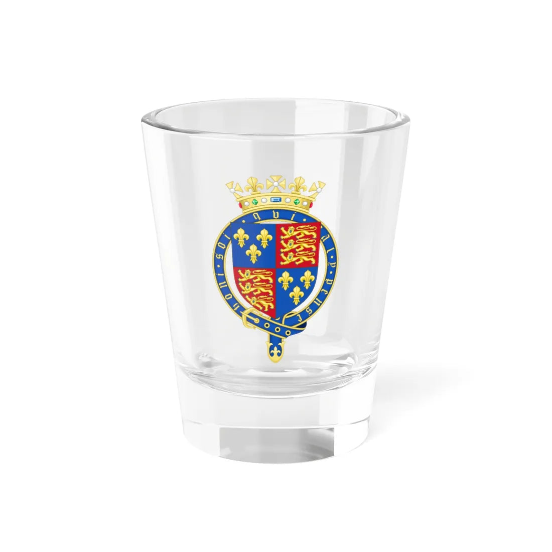 Royal Coat of Arms of England 1399-1603 (England) (Coat of Arms) Shot Glass 1.5oz 1.5oz - Go Mug Yourself