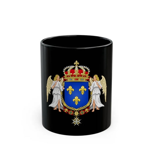 Royal Coat of Arms of France - Black Coffee Mug 11oz - Go Mug Yourself
