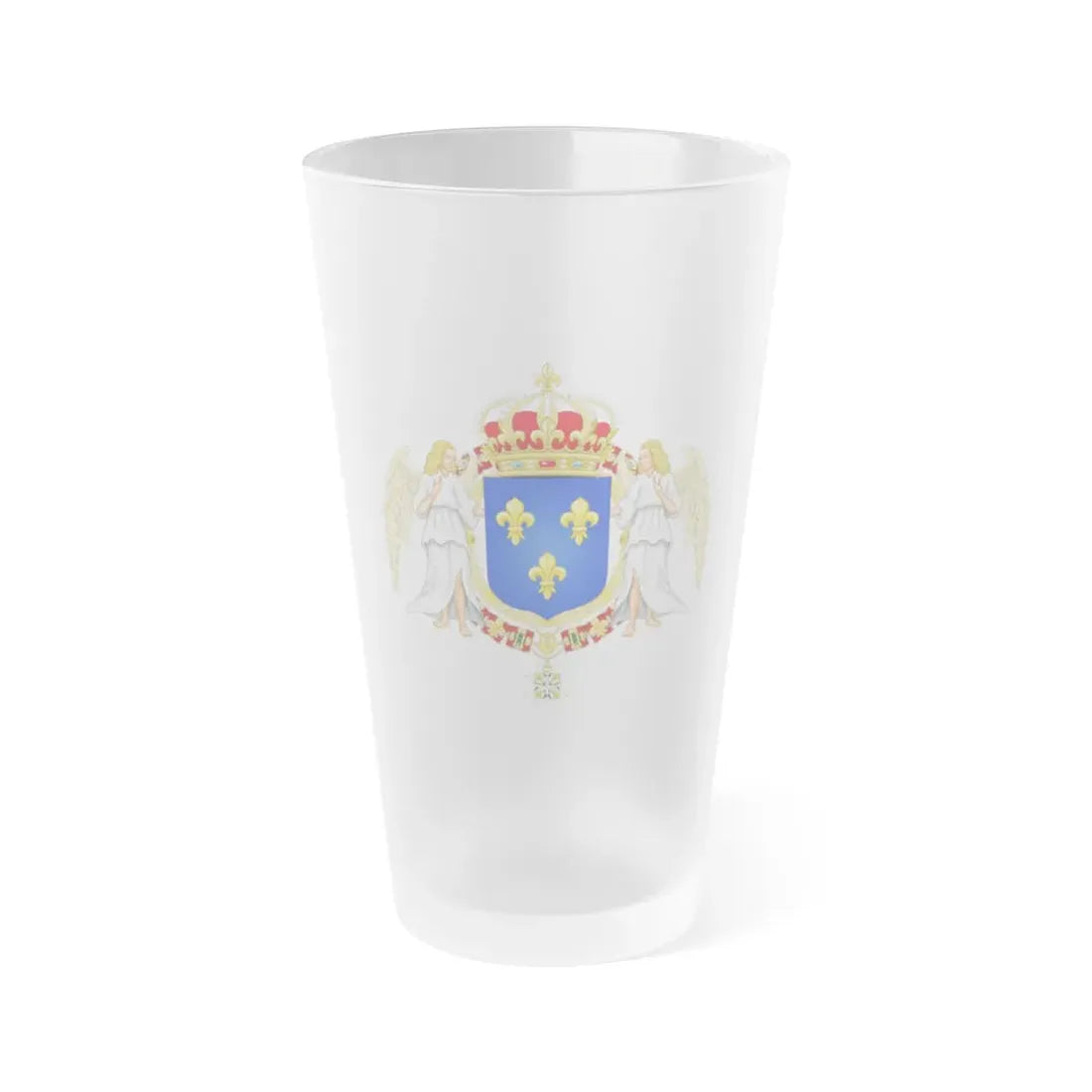 Royal Coat of Arms of France - Frosted Pint Glass 16oz Default Title - Go Mug Yourself