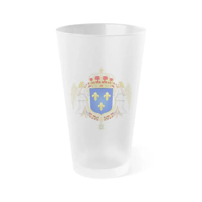 Royal Coat of Arms of France - Frosted Pint Glass 16oz Default Title - Go Mug Yourself