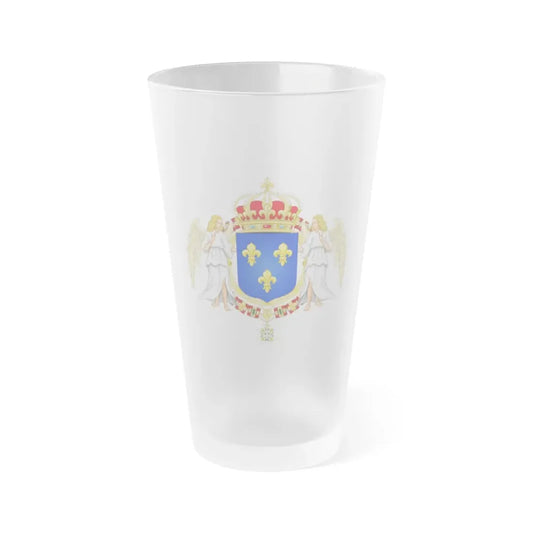 Royal Coat of Arms of France - Frosted Pint Glass 16oz Default Title - Go Mug Yourself