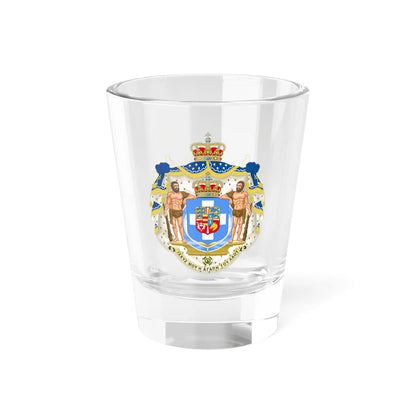 Royal Coat of Arms of Greece 1863-1936 (Denmark) (Coat of Arms) Shot Glass 1.5oz 1.5oz - Go Mug Yourself