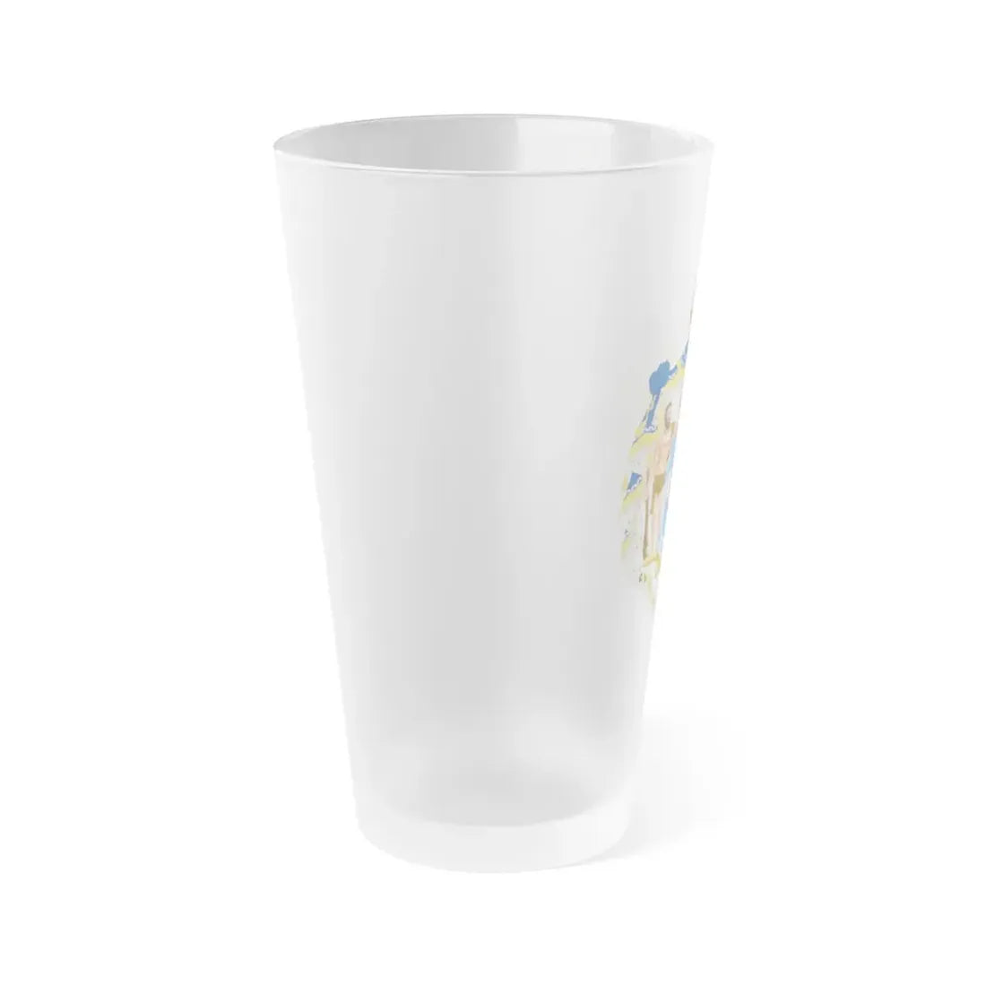 Royal Coat of Arms of Greece (1863-1936) - Frosted Pint Glass 16oz - Go Mug Yourself